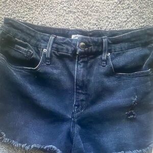 Good American Good Curve Denim Shorts